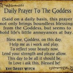 Pagan Prayers, Heavenly Mother