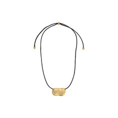 PEBBLE NECKLACE GOLD/BLACK – Heaven Mayhem Chic Gold Necklace For Everyday Use, Gold Necklace With Adjustable Cord For Everyday, Everyday Gold Necklace With Adjustable Cord, Gold Adjustable Cord Choker Necklace, Gold Pendant Necklace With Adjustable Cord, Gold Choker Necklace With Adjustable Cord, Heaven Mayhem, Black Heaven, Pebble Necklace