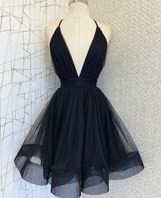 Evening Dresses Short Classy, Black Short Prom Dress, Black Evening Dresses Short, Black Prom Dress Short, Dress Homecoming, Pretty Prom Dresses, Black Short Dress