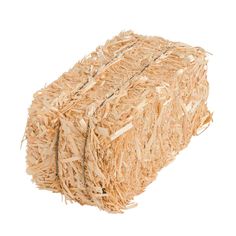 a bale of hay on a white background