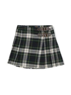 Ralph Lauren Kids plaid pleated cotton skirt Plaid Clothing, Ralph Lauren Skirt, Safety Pin Skirt, Plad Skirt, Pattern Skirt, Skirt Png, Green Plaid Skirt, Checked Skirt, Kids Plaid