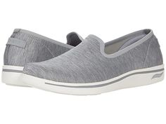 SKECHERS Performance Arch Fit Uplift - Perceived - Women's Shoes : Gray : Keep your style on point with the SKECHERS Performance Arch Fit Uplift - Perceived slip-on! Lightweight and comfortable. Slip-on styling. Cushioned insole. Textile and synthetic upper. Synthetic lining. Man-made insole and outsole. Weight of footwear is based on a single item, not a pair. Imported. Measurements: Heel Height: 1 in Weight: 6 oz Product measurements were taken using size 9, width B - Medium. Please note that Gray Slip-resistant Functional Walking Shoes, Slip-resistant Gray Walking Shoes For Outdoor, Casual Gray Slip-on Sneakers With Arch Support, Gray Non-slip Slip-on Walking Shoes, Gray Slip-on Sneakers With Arch Support For Running, Skechers Shoes, Heel Height, Shoes Sneakers, Slip On