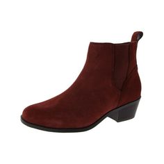 Manufacturer: Vionic Size Origin: US Style Type: Ankle Boots Collection: Vionic Closure: Material: Leather/Textile/Man Made Fabric Type: Faux Suede Sku: BH5956724 Size: 9.  Color: Red.  Gender: female.  Age Group: adult. Red Chelsea Boots With Round Toe For Fall, Justin Boots Womens, Chunky Ankle Boots, Fur Ankle Boots, Ankle Dress, Justin Boots, How To Make Shoes, Womens Ankle Boots, Mid Calf Boots