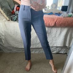 Vince Pants Size 4. Never Worn, Still Have Tags On. Blueish Grey Color. Super Flattering And Just A Gorgeous Pair Of Pants, Just Don’t Have A Need For Them. Blue Dress Pants With Welt Pockets For Office, Blue Tapered Leg Dress Pants For Office, Spring Blue Work Pants With Tapered Leg, Blue Spring Work Pants With Tapered Leg, Spring Blue Tapered Leg Work Pants, Blue Office Pants With Pockets, Blue Straight Leg Pantsuit For Work, Blue Straight Leg Pantsuit For Office, Blue Tapered Leg Work Pants For Spring