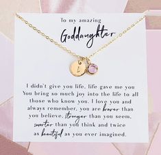 Goddaughter Gifts from Godmother, Goddaughter Necklace, Goddaughter baptism gift, Goddaughter Birthday, Goddaughter Wedding Gift, Valentines by reflection of memories Beautiful + delicate initial and July Birthstone Necklace. Necklace comes with an initial disc(1) and the birthstone (1) of your choice. * * * * * * PRODUCT DETAILS * * * * * * * Disk 9mm custom with 1 initial * Disk texture: Border hammered * Birthstone Month 4mm * Chain: cable, 1.5mm wide * Handstamp Thank you for supporting our Birthday Goddaughter, Goddaughter Gifts, Steel Stamp, Birthstone Colors, Layered Necklace Set, And July, Baptism Gifts, July Birthstone, Necklace Necklace