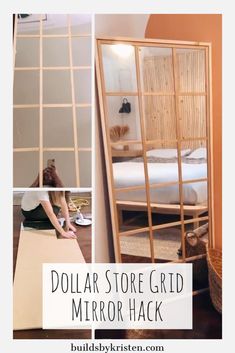 the dollar store grid mirror hack is easy to make it easier for you to see what's inside