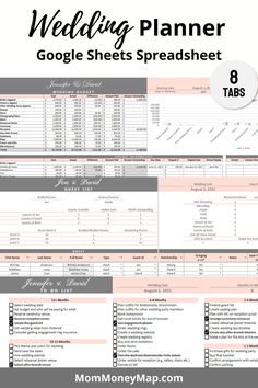 wedding planner spreadsheet Wedding Planner Spreadsheet, Wedding Budget Template, Wedding Planning Templates, Planning List, Budget Expenses, The Wedding Planner, Bridal Shower Planning, Wedding Guest List, Wedding Budget