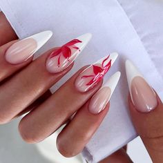 FREE SHIPPING ON ORDERS $9.95+ Buy 3 Get 1 More Free CODE: 4YOU Buy 5 Get 5 More Free CODE: 5FREE Red And French Nails, 25th Birthday Nails Ideas, Europe Nail Ideas, Paznokcie Hello Kitty, Office Nails, Kutek Disney, August Nails, Nagel Tips, Her Nails