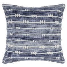 PRICES MAY VARY. Recycled Polyester and Organic Cotton 🧶 High-Quality Materials - The throw pillow cover has been developed using high quality polyester and cotton yarns. All the four seams on the inside of the cushion are covered with a cotton cloth to provide extra strength, durability and neatness. 📏 Size and Composition - The package includes one 18x18 inch throw pillow cover packed inside a cotton bag. The front of the pillow cover is made of 85% Polyester and 15% Cotton yarns. For the ba Boho Home Kitchen, Coastal Pillow Covers, Coastal Pillows, Blue Pillow, Garden Pillows, Cover Blue, Star Pillows, Perfect Pillow, Polyester Yarn