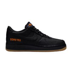 Find NIKE Air Force 1 Low Gtx on Editorialist. The Air Force 1 Low GTX 'Black' was made available in November 2019 along with a number of other colorways, injecting function and popular chromatic options into Nike's classic retro basketball staple for winter. The shoe revamps Bruce Kilgore's hoops classic from 1982 with a durable, water-repellent coating over its leather-and-mesh construction. The premium cushioning and reliable pivot-point traction of the original sneaker remain intact. Nike Custom Functional Sneakers For Streetwear, Functional Nike Custom Sneakers For Streetwear, High-top Gore-tex Sneakers For Streetwear, Gore-tex High-top Sneakers For Streetwear, Gore-tex Sneakers For Streetwear, Nike Air Force 1 With Abzorb Midsole For Streetwear, Nike Functional Custom Sneakers For Outdoor, High-top Gore-tex Sneakers For Sports, Functional Low-top Nike Air Max For Streetwear