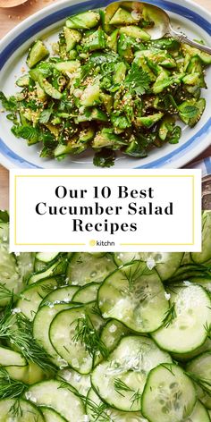 cucumber salad with the title our 10 best cucumbers salad recipes