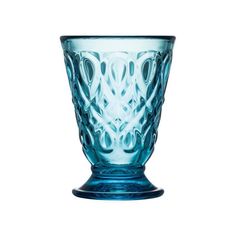 Expertise, passion, commitment and tradition. The oldest French La Rochère glassworks since 1475 has been included in a small group of companies elected as living heritage of the industry. Inspired by the French countryside, the masters of La Rochère continue the production without changing the great attention to the quality of the glass, with its unique style.   Water glass from the Lyonnais collection, capacity of 20cl. Material: Glass Light blue Set: 6 Glasses French Countryside, Water Glass, Glass Lighting, Glass Set, Blue Water, Small Groups, Pint Glass, Shot Glass, Beer Glasses