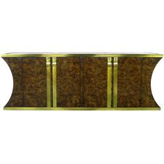 an image of a sideboard with gold trimmings on the front and sides