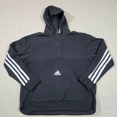 Adidas Hoodie Sweatshirt Black White Stripes Trefoil BR3406 Mens XL. Good condition, no rips tears or stains. Is slightly faded from washing, gives it a vintage look Adidas Hoodie With Three Stripes, Adidas Three Stripes Hoodie Sweatshirt, Adidas Hoodie Sweatshirt With Three Stripes, Urban Long Sleeve Sweatshirt With Three Stripes Branding, Jacket Collection, Adidas Hoodie, Vintage Look, Hoodie Sweatshirt, Vintage Looks