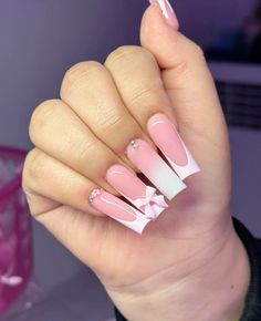 Bow Trend, Hello Kitty Nails, Pretty Gel Nails, Nails Only, Pink Girly Things, Body Care Routine, Birthday Nails, Dope Nails