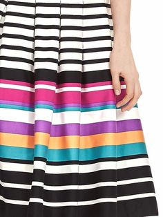 Multi-Stripe Pleated Skirt | Banana Republic Chic Vertical Stripes Skirt For Spring, Chic Vertical Stripes Midi Skirt, Spring Striped Midi Skirt, Striped Midi Skirt For Spring, Striped Pleated Knee-length Skirt, Flowy Striped Skirt For Spring, Striped Pleated Flared Skirt, Spring Striped Pleated Skirt, Summer Striped Pleated Skirt