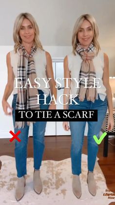 Scarf With Jean Jacket, Infinity Scarf Outfit Winter, Different Ways To Tie A Scarf Around Your Neck, Spring Scarf Outfit Ideas, How To Wear A Scarf With A Coat, Are Scarves In Style 2023, Scarf Tutorial How To Wear A, Burbury Scarves Outfit