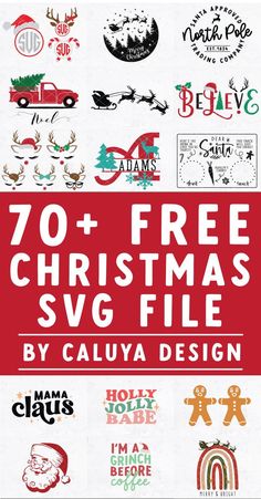 the christmas svg files are available for free