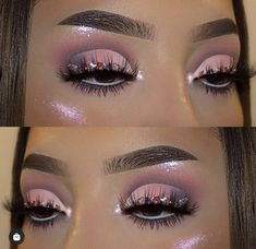 Pink Cut Crease Eyeshadow, Makeup Inspiration Glam, Pink Cut Crease, Crease Eyeshadow, Flawless Face Makeup, Sultry Makeup, Cut Crease Eyeshadow, Scene Makeup, Cute Eye Makeup