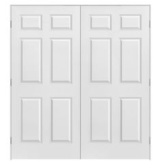 a white double door on a white background