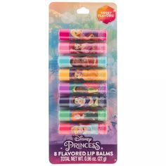 Disney Princess Lip Balms | Hobby Lobby | 2350502 Stitch Lip Gloss, Disney Makeup Products, Disney Lip Balm, Disney Cosmetics, Disney Kids Makeup Box, Scented Lip Balm, Free Barbie, Disney Makeup, Flavored Lip Balm