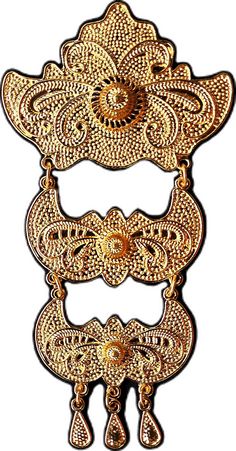 Traditional Formal Brooch With Intricate Design, Traditional Brooch Jewelry For Party, Traditional Party Brooch Jewelry, Traditional Party Jewelry With Brooch, Elegant Gold Brooches For Festive Occasions, Traditional Gold Filigree Brooches, Brooches, Indonesia, Ships