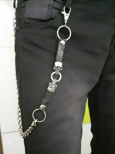 Skull Pants Chain Buckle On The Jeans Pants Aesthetic Accessories Jeans chain Biker Punk Rock Hip Hop Style E Boy Waist Chain !  Material: Steel and High Quality Faux Leather Size: 50 CM + Due to the light and screen difference, the item's color may be slightly different from the pictures. Please understand. Make sure you don't mind before you bid. Please allow 10-20mm differences due to manual measurement Estimated time of delivery will also take about 21 to 35 days. Edgy Black Chain Belt For Festival, Silver Punk Chain Belt, Skull Pants, Pants Aesthetic, Jeans Chain, Pants Chain, Punk Rock Style, Pant Chains, Style Boy