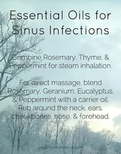 Oils for sinus infection Oils For Sinus Infection, Essential Oils Sinus, Oils For Sinus, Yl Essential Oils, Essential Oils Herbs, One Night Stand