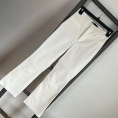 Brand New. Adorable Pant! (Love These But Not Fitting Me Post Partum!) Zara Stretch White Pants, Zara White Stretch Pants, Zara White High-waisted Pants, White High-waisted Zara Pants, Zara White Ankle-length Pants, Zara White High Waist Wide Leg Pants, Trendy Stretch White Wide Leg Pants, Trendy White Stretch Wide Leg Pants, Zara White Straight Leg Bottoms