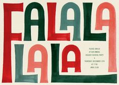 a poster with the words falla fala written in red, green and black