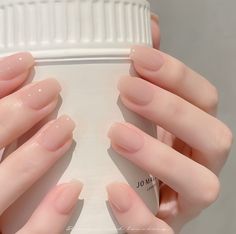 Milky Nails, Hello Nails, Subtle Nails, Beauty Nails Design, Simple Gel Nails, Casual Nails, Blush Nails, Pretty Gel Nails, Shiny Nails