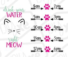 this is an example of how to use the cat's paw printables