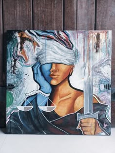 Law Related Paintings, Law And Justice Art, Lady Justice Painting, Lady Justice Art, Law And Justice