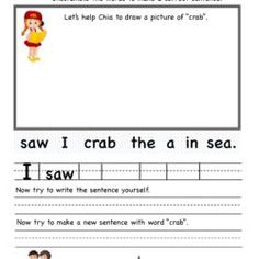 a worksheet with the words boy and girl