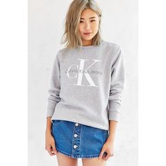 Pink Calvin Klein, Grunge Chic, Cosy Outfit, Denim Miniskirt, Ck Jeans, Calvin Klein Jeans, Preppy Style, Urban Outfitters