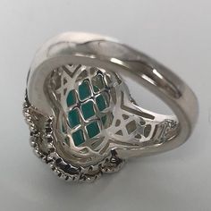 This striking turquoise ring for men or women is sure to impress. A 10 X 8MM oval cabochon cut genuine turquoise gemstone is showcased in a bezel setting. The ring is crafted in solid .925 sterling silver. The band is 6.5mm at its widest point and tapers down to 3.5mm, and is 10mm high above the finger. Available in size 7.5. Perfect as a pinky ring as well. Size: 7.5 OR 7.25Metal: 925 Sterling SilverGemstone: Natural TurquoiseGift BoxedLimited Quantity AvailableRetail Price: $329.99 Free Shippi Ring For Men, Genuine Turquoise, Pinky Ring, Natural Turquoise, Oval Cabochon, Turquoise Gemstone, Bezel Setting, Ring Gift, Turquoise Ring