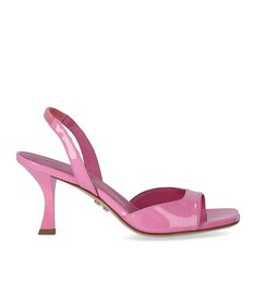 Irene high-heeled sandal by Sergio Levantesi made in pink patent leather. Slightly squared toe, padded insole in soft leather, ankle strap with elastic insert. Leather sole with chunky heel. Heel height 7.5 cm.Gender: WomenMaterial: PATENTColor: PINKMade in: ITProduct ID: IRENE*Import tax/duty will be calculated at checkout (If applicable) Luxury Patent Leather Sandals With Square Toe, Summer Patent Leather Ankle Strap Slingback Pumps, Summer Patent Leather Slingback Pumps With Ankle Strap, Summer Ankle Strap Patent Leather Slingback Pumps, Elegant Glossy Finish Summer Heels, Pink Patent Leather Sandals With Sculpted Heel, Summer Patent Leather Heels With Padded Heel, Summer Sandals With Sculpted Heel In Patent Leather, Luxury Patent Leather Slingback Pumps For Spring