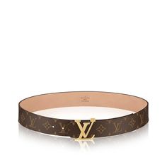 LV Initials Monogram Belt via Louis Vuitton Lv Belt Women Outfit, Leather Belts Men