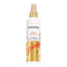 THERMAL HEAT PROTECTANT Don't let the heat get to your hair. PANTENE Pro-V HEAT PRIMER is a nutrient-infused, lightweight, pre-styling spray that helps seal and protect hair from thermal heat styling up to 450 degrees. This heat protection spray, crafted with micro-polymers, help shield strands from damage and enhance healthy shine. And unlike heat protectant products of the past, you'll get a soft finish without any stickiness. Re-styling Day 2 or 3 hair? Spray lightly onto dry hair for renewed Hear Protectant For Hair, Heat Protection For Hair, Best Heat Protectant Spray, Hair Heat Protectant, Heat Protection Spray, Xo Kitty, Heat Protectant Spray, Heat Protector, V Hair