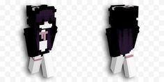 two black and white minecraft characters standing next to each other