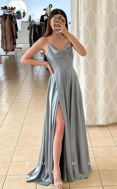 G4674 - Elegant & Timeless A-Line V Neck Straps Sleeveless Black Stain – GUIUU Formal Grey Dress, Simple Gray Dress, Grey Formal Dress Long, Grey Dress Formal, Gray Prom Dresses, Gray Prom Dress, Gray Long Dress, Grey Formal Dress, Grey Prom Dresses