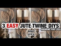 three easy jute twine diys for less than one