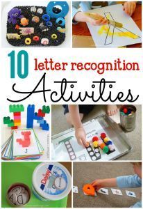 the top ten letter recognition activities for kids