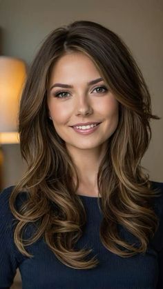 Hair Styles Layers Long Hair, Long Layers Framing Face, Medium Length Layer Haircut, Layered Brunette Hair Medium, Brunette Long Layers Face Framing, Face Framing Brunette, Face Framing Layers Brunette, Layered Face Frame Haircut, Long Layers Haircut With Face Framing