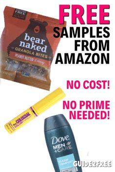 free samples from amazon, no cost, no primes needed for the new product