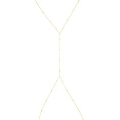 Two pieces in one, if you wear this under a shirt or dress it looks like a lariat necklace. 14k Gold Filled so you can live in and take it to the on your next beach day. One size fits most, top and bottom have adjustable chains. Cheap Gold Body Chain For The Beach, Cheap Summer Party Body Chain, Cheap Women's Body Chain For Beach, Cheap Gold Body Chain For Beach, Affordable Delicate Adjustable Body Chain, Affordable Adjustable Gold Body Chain, Cheap Adjustable Body Jewelry For Beach, Affordable Adjustable Body Chain For Gift, Beach Bunny Swimwear