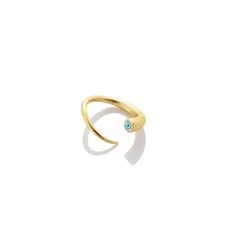 14k recycled yellow or white gold 3mm diameter stone Size S: approx. size 5 Interior width: 1.5 cm / Interior height: 1.5 cm Size M: approx. size 7 Interior width: 1.7 cm / Interior height: 1.7 cm Size L: approx. size 9 Interior width: 2 cm / Interior height: 2 cm Open bypass style allows for some size adjustability Made in NYC This ring is sculpturally chic - worn alone, or in multiples, and even stacked with your own bands. Be sure to check out all of the product images for 'how to wear' ideas 14k Gold Rings With Tension Setting For Round Stone, 14k Gold Rings With Tension Setting And Round Stone, 14k Gold Ring With Tension Setting And Round Stone, Modern Yellow Gold Rings With Birthstone, Sterling Silver Yellow Gold Topaz Ring With Polished Finish, Polished Yellow Gold Birthstone Ring, Gold-toned Sterling Silver Topaz Promise Ring, Yellow Gold Sterling Silver Topaz Promise Ring, Yellow Gold Topaz Ring With Polished Sterling Silver