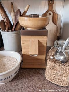 Learn how to make flour at home with a grain mill (or with an alternative option if you don't have a mill). It's easy to make homemade flour, and this tutorial will show you how to mill whole grains at home!