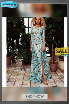 Retro Print Sashes Long Dress Women Split High Waist Bohemian Maxi Dress Long Sleeve Summer Beach Dresses Robe Femme Fitted Beach Holiday Dress, Fitted Beach Season Holiday Dress, Fitted Dress For Beach Holiday Season, Fitted Dress For Holiday And Beach Season, Fitted Boho Print Maxi Dress For Beach, Elegant Dresses For Beach Party Vacation, Elegant Boho Dress With Short Sleeves For Beach, Summer Printed Long Maxi Dress, Summer Long Printed Maxi Dress