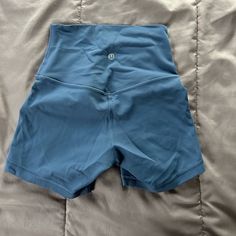 Bought These In The Wrong Size So I Have Never Worn Them:) Blue Lululemon Shorts, Lululemon Biker Shorts, Blue Lululemon, Gym Shorts, Biker Shorts, Blue Shorts, Christmas List, Lululemon Athletica, Color Blue